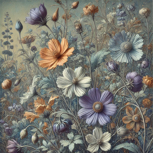 Whimsical floral print for upcycling and DIY furniture projects – Floral Haven by Whimsy